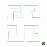 Meandr, znázornění ornamentu – CoJeCo.cz (CC BY-SA 4.0)