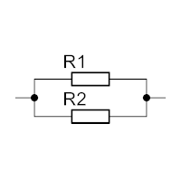 Schéma paralelního zapojení rezistorů – CoJeCo.cz (CC BY-SA 4.0)