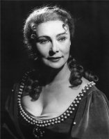 Vlasta Fabiánová jako Porcie, Benátský kupec v ND (5.12.1954) – Jaromír Svoboda, archiv ND, fair use