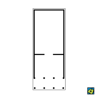 Prostylos, náčrtek půdorysu – CoJeCo.cz (CC BY-SA 4.0)