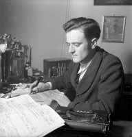 Heinrich Sutermeister, švýcarský skladatel, portrét, 1941 – Profimedia.CZ