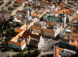 Brno, letecký pohled na střed města (22.7.2015) – Profimedia.CZ