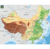 Čína, autonomní oblast Ning-sia, mapa polohy – CoJeCo.cz (CC BY-SA 4.0)