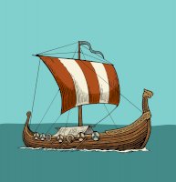 Vikingský drakar – MoreVector / Shutterstock