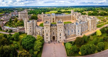 Letecký pohled na hrad Windsor v Anglii – Alexey Fedorenko / Shutterstock