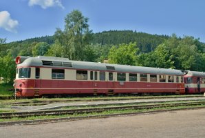 Motorový vůz 851.032, Nedvědice (4.7.2009) – © Milan Palička