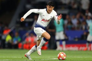 Son Hung-min před finále Ligy mistrů UEFA 2019, Tottenham Hotspur vs. Liverpool, Wanda Metropolitano, Madrid, 1. 6. 2019 – MDI / Shutterstock