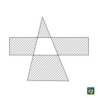 Symetrický rozdíl množin (vyšrafovaná část): značí se A ∆ B, případně A ⊖ B nebo A ÷ B – CoJeCo.cz (CC BY-SA 4.0)