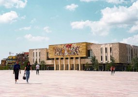 Tirana, Skanderbegovo náměstí, pohled na Národní historické muzeum – Douglas O / Unsplash