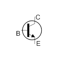 Schématická značka tranzistoru NPN – CoJeCo.cz (CC BY-SA 4.0)