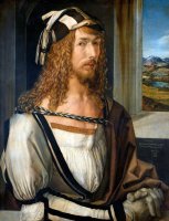 Albrecht Dürer: autoportrét, olej na plátně (1498) – Profimedia.CZ