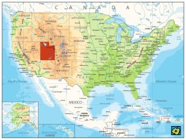 Utah, poloha státu – CoJeCo.cz (CC BY-SA 4.0)