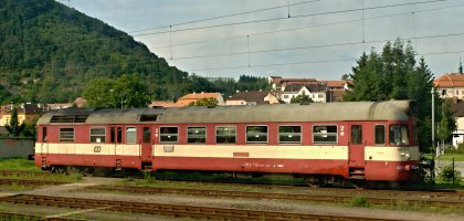 Motorový vůz 850.015, Tišnov (4.7.2009) – © Milan Palička
