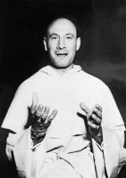 Georges Pire (1910–1969), belgický dominikánský kněz, nositel Nobelovy ceny míru (1958). Po 2. světové válce se věnoval pomoci uprchlíkům, založil „Aide aux personnes déplacées“, domovy a později Evropské vesnice pro vysídlené osoby v Německu a Rakousku. – Profimedia.CZ