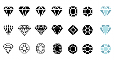 Různé druhy fasetových brusů – Mark Rademaker / Shutterstock