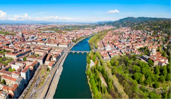 Řeka Pád, Turín – saiko3p / Shutterstock