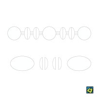 Astragal, vodorovný dekorativní spojovací článek z drobných plastických tvarů – CoJeCo.cz (CC BY-SA 4.0)