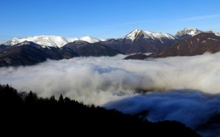 Krivánska Malá Fatra, zprava vrcholy Veľký Rozsutec, Chleb, Veľký a Malý Fatranský Kriváň a Suchý – Profimedia.CZ