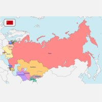 Mapa států bývalého Sovětského svazu – CoJeCo.cz (CC BY-SA 4.0)