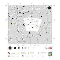 Létající ryba, mapa souhvězdí – International Astronomical Union + Sky & Telescope (CC BY 3.0), český popis CoJeCo.cz (CC BY 4.0)