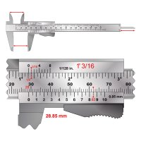 Odečet stupnice nonia na posuvném měřítku v palcích a milimetrech – Fouad A. Saad / Shutterstock
