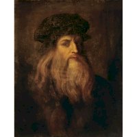 Leonardo da Vinci, autoportrét – volné dílo