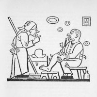 Švejk, mazající si nohy opodeldokem – Josef Lada, volné dílo